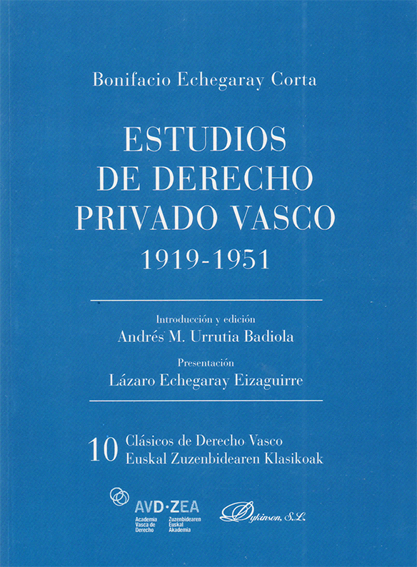 Estudios de Derecho Privado Vasco 1919-1951