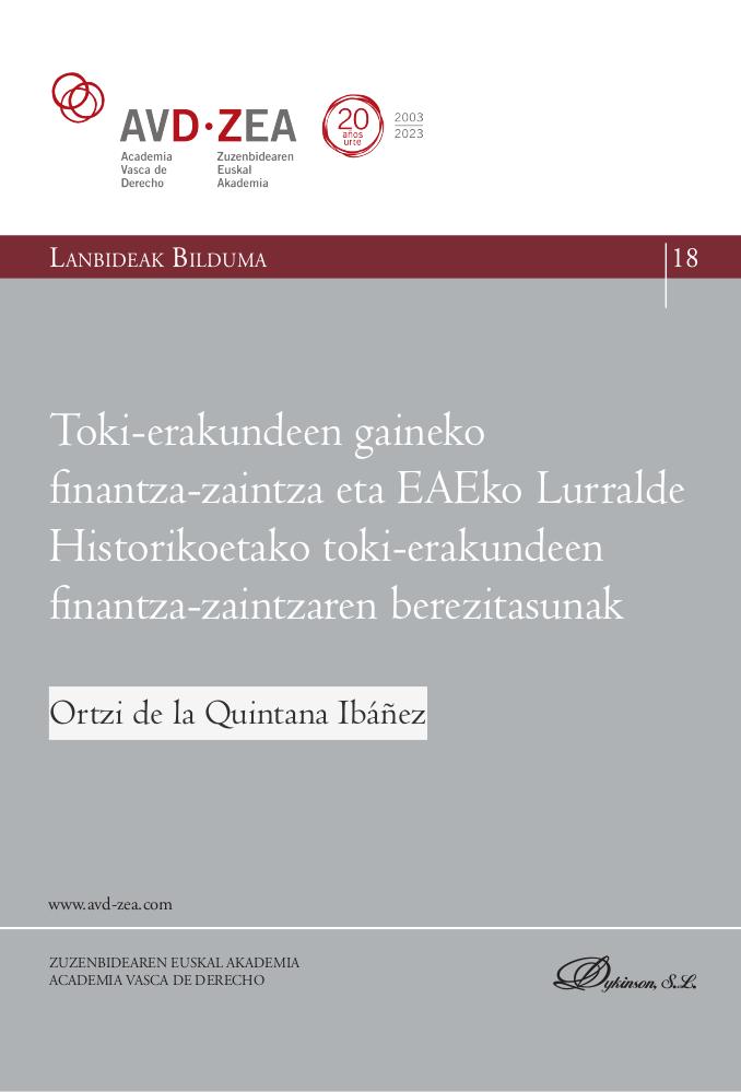 Toki-erakundeen gaineko finantza-zaintza eta EAEko Lurralde Historikoetako toki-erakundeen finantza-zaintzaren berezitasunak